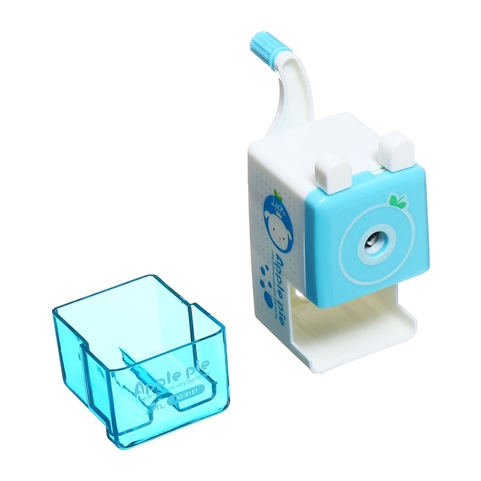 Точилка механическая с контейнером Классика Голубой