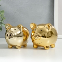 Копилка керамика "Улыбчивая свинка" МИКС 10х7,5х9 см Копилка керамика "Улыбчивая свинка" МИКС 10х7,5х9 см