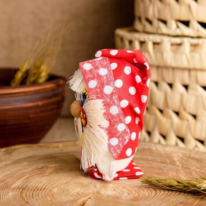 Оберег &laquo;Домовой с ложкой&raquo;, 12 см, микс