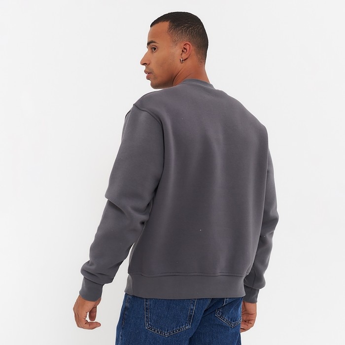 Свитшот мужской НАЧЁС, цвет тёмно-серый, размер 48 (L)