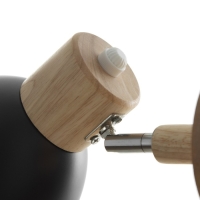 Спот "Аксель" Е27 40Вт черный 15х21 см Спот "Аксель" Е27 40Вт черный 15х21 см