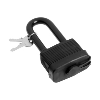 Замок навесной LOCKLAND, 65 мм, влагозащищенный, длинная дужка, 2 ключа, цвет черный Замок навесной LOCKLAND, 65 мм, влагозащищенный, длинная дужка, 2 ключа, цвет черный