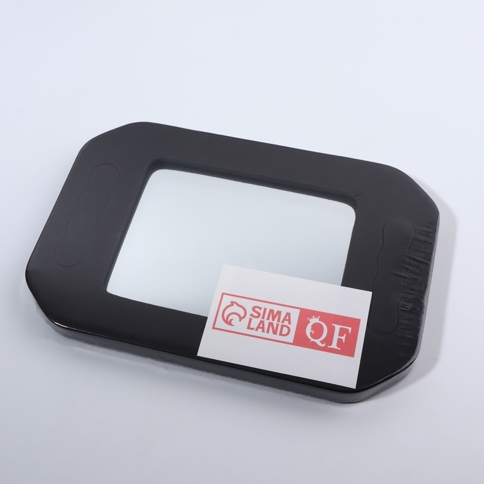 Зеркало с ручками, зеркальная поверхность 10,5 &times; 14 см, цвет чёрный