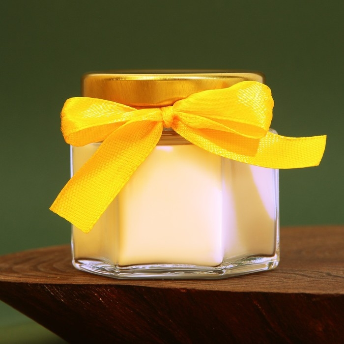 Свеча новогодняя в банке «Исполнения заветной мечты», аромат ваниль, 6,5 х 5,5 см Свеча новогодняя в банке «Исполнения заветной мечты», аромат ваниль, 6,5 х 5,5 см