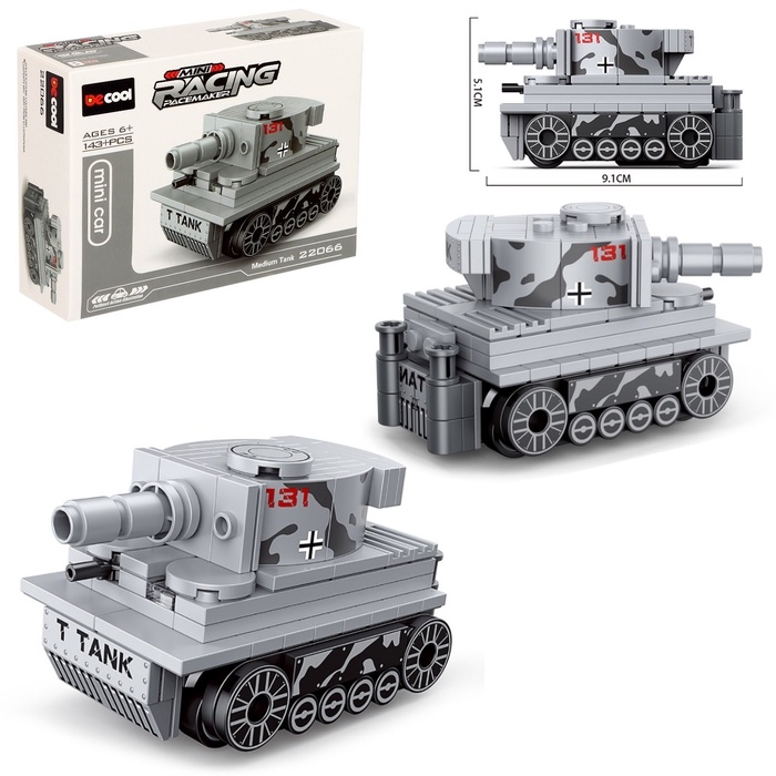 Конструктор блочный «Армия. Средний танк», 133 детали Конструктор блочный «Армия. Средний танк», 133 детали