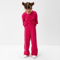 Брюки детские KAFTAN, р. 34 (122 - 128 см), розовый Брюки детские KAFTAN, р. 34 (122 - 128 см), розовый