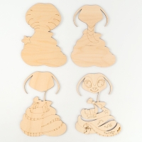 Роспись по дереву на новый год &laquo;Змея&raquo;, новогодний набор для творчества, символ года 2025