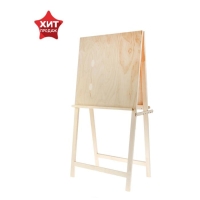 Мольберт тип «Хлопушка», двусторонний, 120 х 60 х 65 см, планшет 60 х 60 см, неокрашенное дерево, Calligrata Мольберт тип «Хлопушка», двусторонний, 120 х 60 х 65 см, планшет 60 х 60 см, неокрашенное дерево, Calligrata