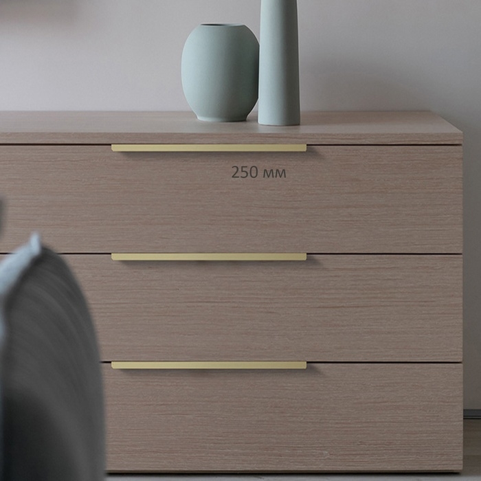 Ручка CAPPIO RT001AU, L=250,м/о 192, цвет сатиновое золото Ручка CAPPIO RT001AU, L=250,м/о 192, цвет сатиновое золото