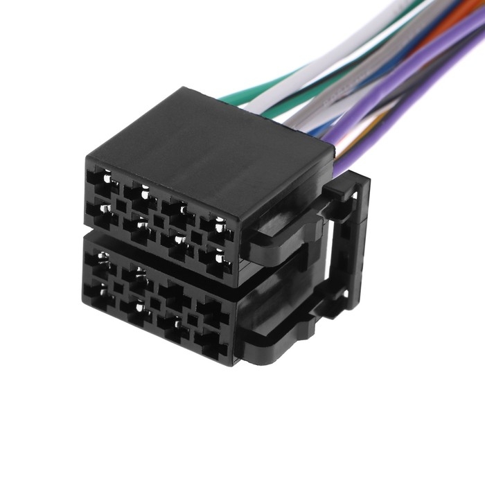 Разъем для автомагнитолы AK ISO, двойной штекер Разъем для автомагнитолы AK ISO, двойной штекер