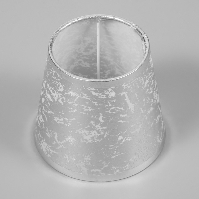 Абажур E27 серебро 15х15х13см Абажур E27 серебро 15х15х13см