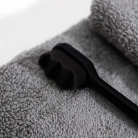 Сверхмягкая зубная щётка, 10000 щетинок, ребристая, чёрная Сверхмягкая зубная щётка, 10000 щетинок, ребристая, чёрная