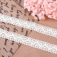 Кружево вязаное, 20 мм &times; 10 &plusmn; 1 м, цвет белый