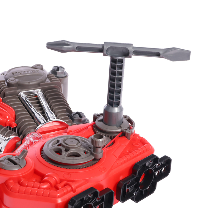 Конструктор &laquo;Двигатель внутреннего сгорания&raquo;, световые и звуковые эффекты, 31 деталь