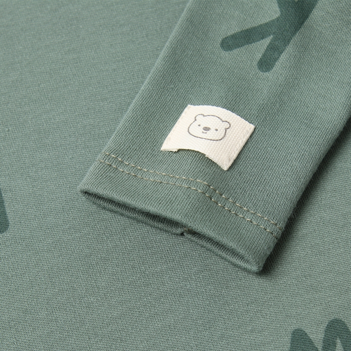 Боди с дл. рукавом Крошка Я NY, рост 62-68 см, хаки