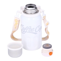 Термос, 1 л, Coffee cup, сохраняет тепло 10 ч, белый Термос, 1 л, Coffee cup, сохраняет тепло 10 ч, белый