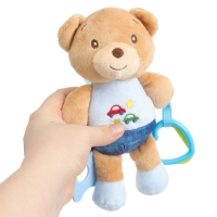 Подвеска мягкая «Мишка», погремушка, прорезыватель, на кроватку, коляску, Mum&Baby Подвеска мягкая «Мишка», погремушка, прорезыватель, на кроватку, коляску, Mum&Baby