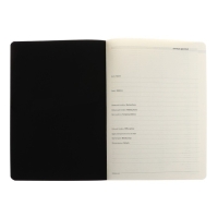 Ежедневник недатированный А5, 136 листов MEGAPOLIS JEANS, обложка искусственная кожа, ляссе, бежевый блок 70 г/м2, чёрный