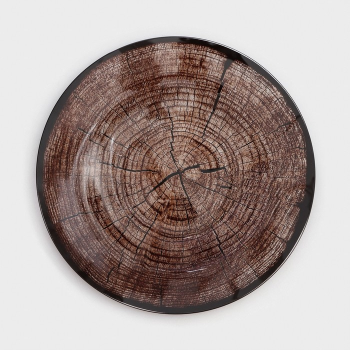 Набор столовый Доляна «Спил дерева», 7 предметов: 30 см - 1 шт, 21,5 см - 6 шт, в подарочной упаковке Набор столовый Доляна «Спил дерева», 7 предметов: 30 см - 1 шт, 21,5 см - 6 шт, в подарочной упаковке