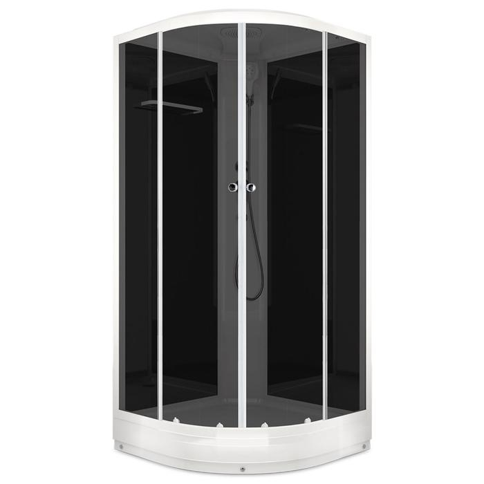 Душевая кабина DOMANI-Spa Delight 88, поддон 15см, черные стенки, тонированное стекло, 80х80 Душевая кабина DOMANI-Spa Delight 88, поддон 15см, черные стенки, тонированное стекло, 80х80