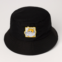 Панама детская &laquo;Кот&raquo;, цвет чёрный, р-р 54