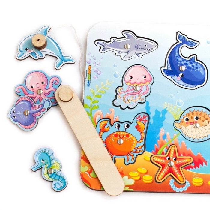 Магнитная рыбалка для детей «Морской» Магнитная рыбалка для детей «Морской»