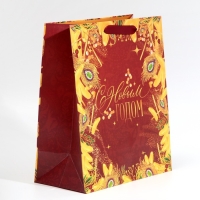 Пакет подарочный новогодний ламинированный &laquo;Жар-птица&raquo;, ML 23 х 27 х 11,5 см, Новый год