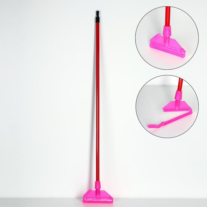 Тряпкодержатель Доляна, металл, 123&times;19 см, цвет МИКС