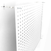 Настенная перфорированная панель односторонняя 60×0,6×180 см, шаг 2,5 см, цвет белый Настенная перфорированная панель односторонняя 60×0,6×180 см, шаг 2,5 см, цвет белый