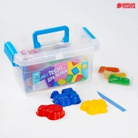 Набор для творчества в сундучке. Тесто для лепки &laquo;Пластишка&raquo;, 12 цв