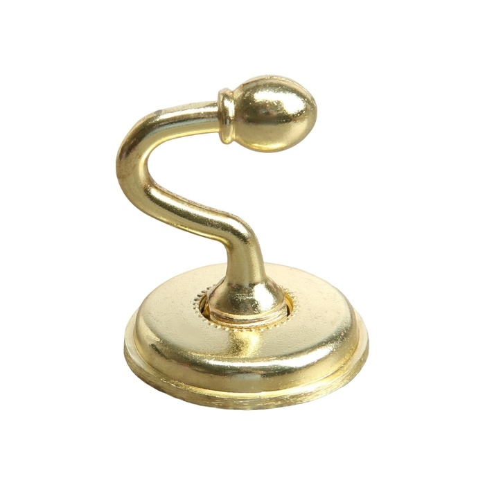 Крючок однорожковый для штор CAPPIO KC112, цвет золото, 2 шт