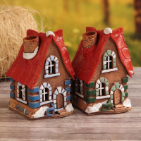 Аромалампа Домик «Катрин», ручная работа, микс 9,5 см Аромалампа Домик «Катрин», ручная работа, микс 9,5 см