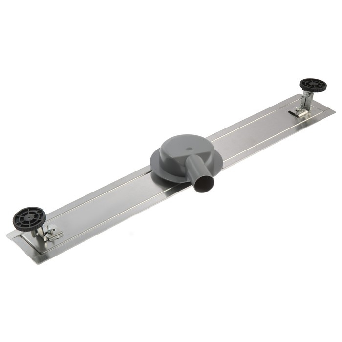 Трап ZEIN, c флaнцeм свободного вращения 360&deg;, 7х70 см, d=40/50 мм, нерж. сталь, сатин