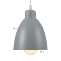 Светильник BayerLux Подвес "Овал" 1x40Вт E27 серый 14х14х18-98 см