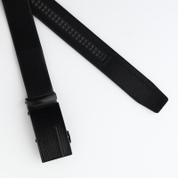 Ремень мужской, ширина 3,5 см, пряжка автомат, цвет чёрный