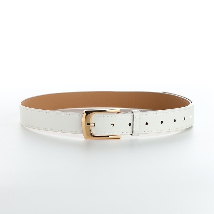 Ремень женский, ширина 3 см, цвет белый