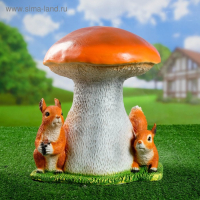 Садовая фигура "Гриб белый с белками" 38х36см Садовая фигура "Гриб белый с белками" 38х36см