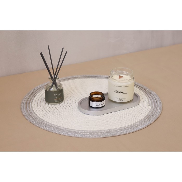 Салфетка сервировочная на стол Доляна «Лана», d=38 см, цвет белый Салфетка сервировочная на стол Доляна «Лана», d=38 см, цвет белый