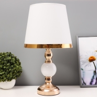 Настольная лампа "Дейла" Е27 40Вт бело-золотой 25х25х44 см Настольная лампа "Дейла" Е27 40Вт бело-золотой 25х25х44 см