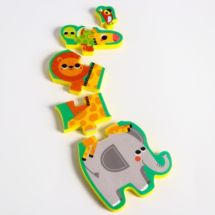 Мягкий пазл для малышей &laquo;Пирамидка: Африка&raquo;, 5 деталей, Крошка Я