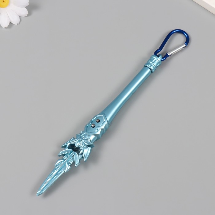 Фонарик свет на карабине Фонарик свет на карабине "Меч" мигает, 3 режима, ультрафиолет, лазер 2х3х19 см МИКС