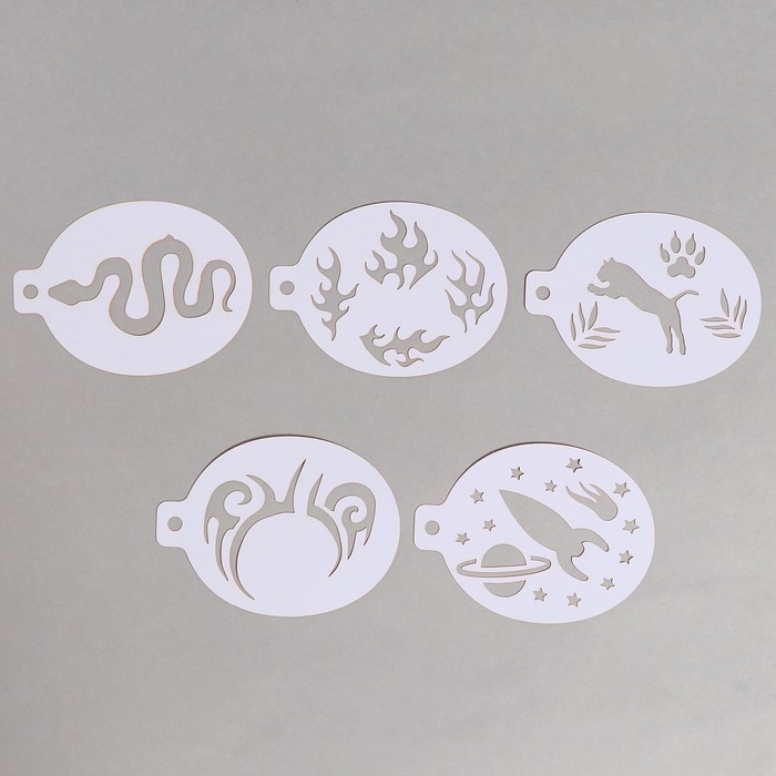 Трафареты для грима "Мальчики" 15 листов, многоразовые