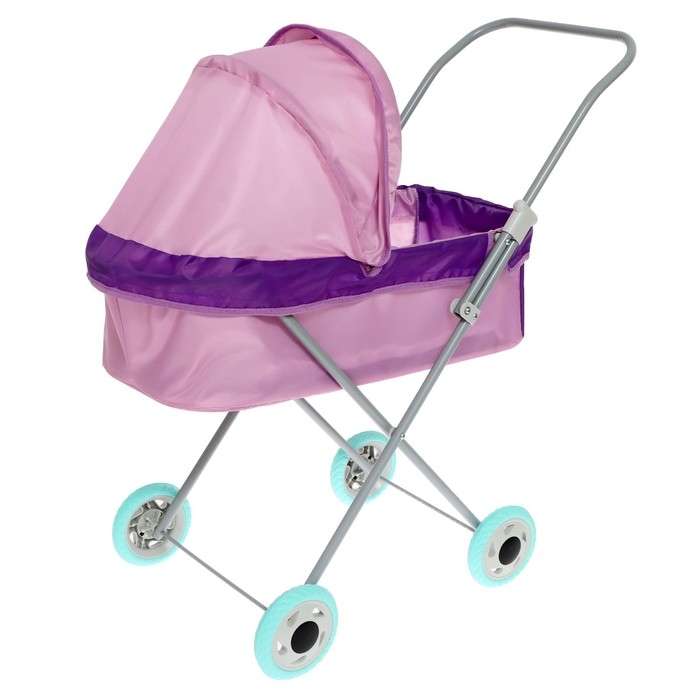 Коляска кукольная №1, цвет сиреневый Коляска кукольная №1, цвет сиреневый
