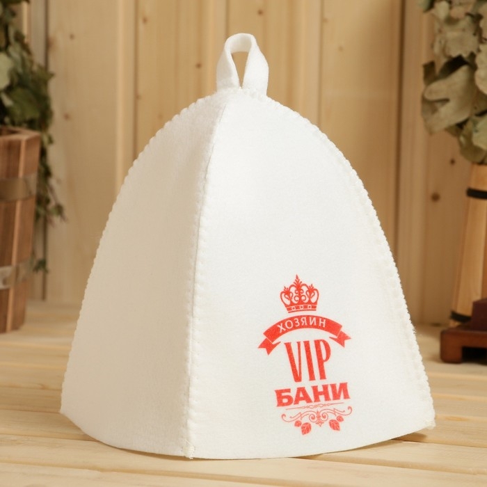 Шапка для бани принтованная Шапка для бани принтованная "VIP бани"