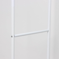 Вешалка двойная напольная металлическая для одежды, с полкой, 110&times;62&times;150 см, цвет белый