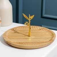 Блюдо для подачи &laquo;Древо&raquo;, d=24,5 см, бамбук
