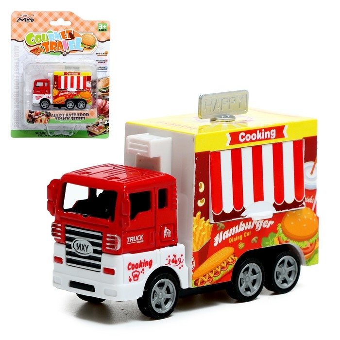 Машина металлическая «Закусочная», инерция, МИКС Машина металлическая «Закусочная», инерция, МИКС