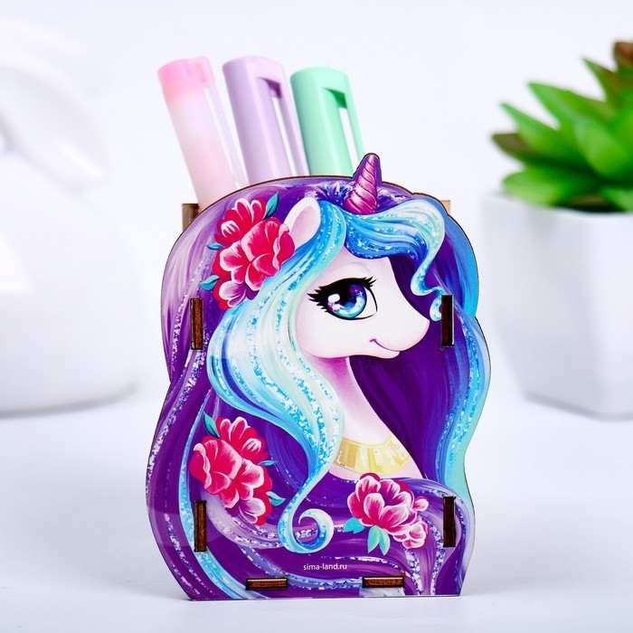 Органайзер для хранения канцелярии «Единорожка» Органайзер для хранения канцелярии «Единорожка»