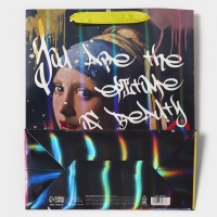 Пакет подарочный ламинированный вертикальный, упаковка, &laquo;Граффити&raquo;, М 26 х 32 х 12 см