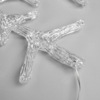 Светодиодная фигура &laquo;Снежинка&raquo; 39 см, акрил, 50 LED, 220 В, свечение тёплое белое